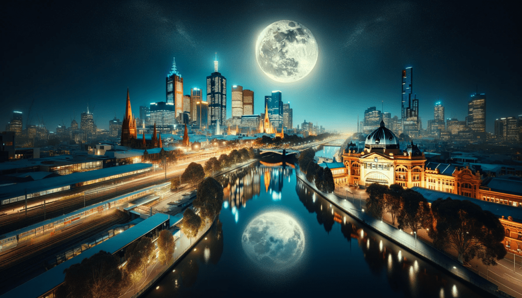 Full Moon Sydney Australia for 2024 with date and weekday