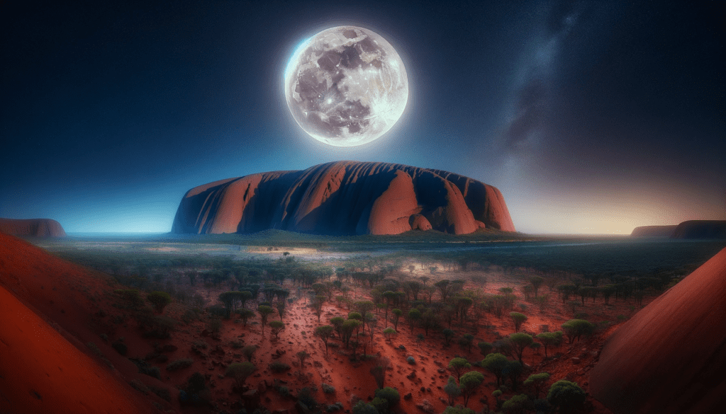 Full Moon Uluru (Ayers Rock) 2024 Date for the year 2024